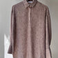 Tunica melange con colletto a camicia