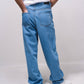 Jeans dritti in cotone a vita alta 5 tasche