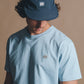 Cappellino five panel in nylon idrorepellente blu