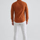 Camicia slim fit color bronzo