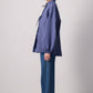 Giacca bomber in modal a righe sottili con laccetti