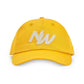 Cappellino snapback giallo in cotone organico con patch