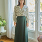 Gonna midi JALIA in Tencel verde