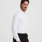 Camicia bianca slim fit effetto satinato easy iron