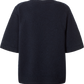 Maglione in lana d’agnello biologica a maniche corte Blu Notte