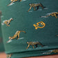Boxer in cotone biologico con stampa selvaggia verde
