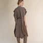 Cardigan mantella senza maniche in misto cashmere
