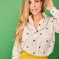 Camicia Bellota Ricamata con Trifogli