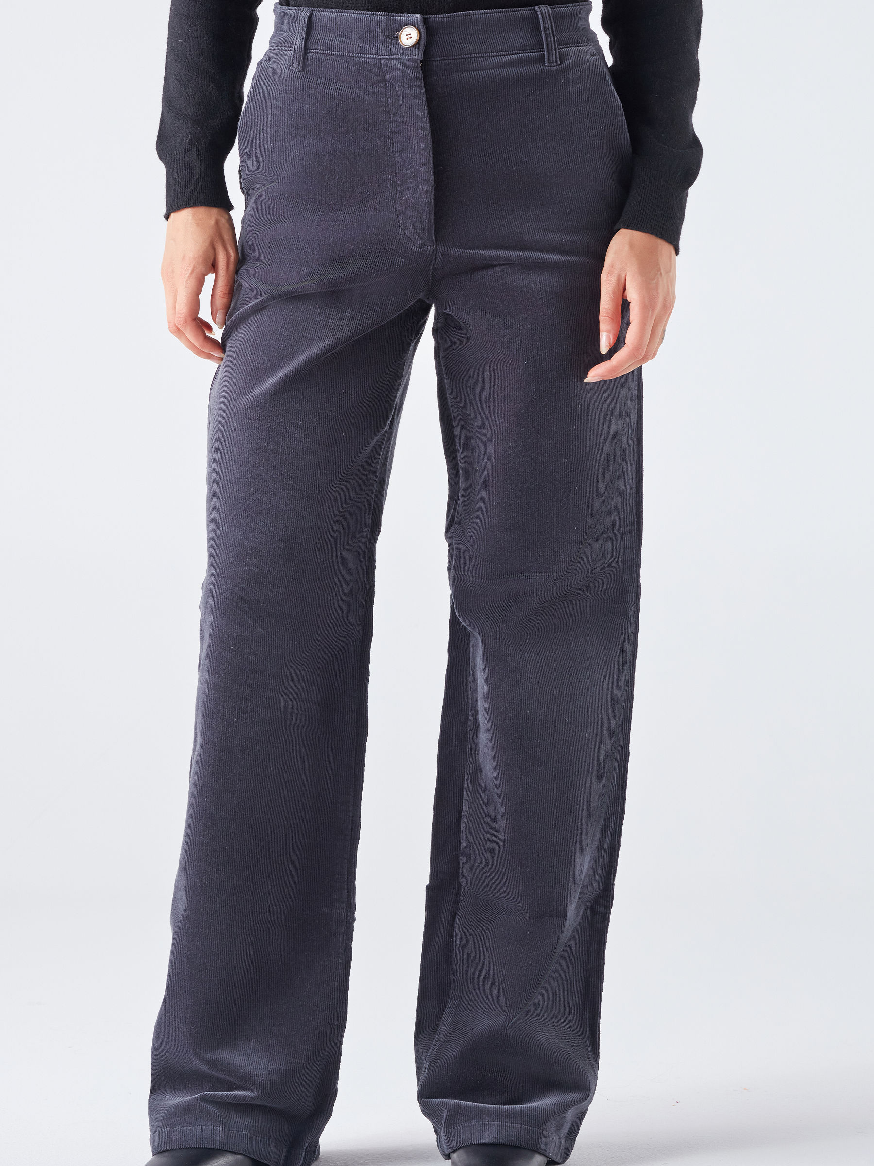 Pantaloni lunghi in velluto a coste