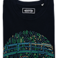T-shirt artistica Ninfee con stampa ispirata a Monet