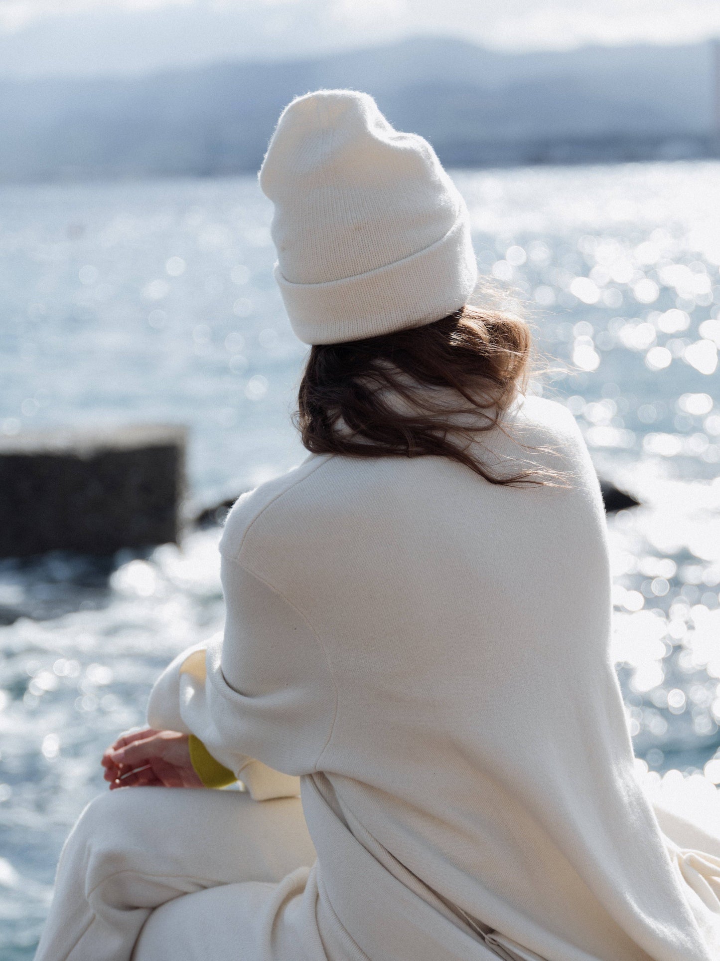 Cappotto maxi in misto cashmere con cintura
