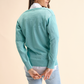 Cardigan bicolore in maglia