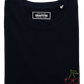 T-shirt unisex ricamata Cherry Love in cotone biologico