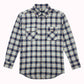 Camicia di flanella a quadri uomo blu Chop Plaid