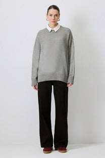 Maglione oversize tinta unita