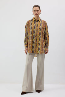 Camicia in popeline fantasia