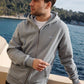 Felpa con cappuccio con zip Tao blu ghiaccio