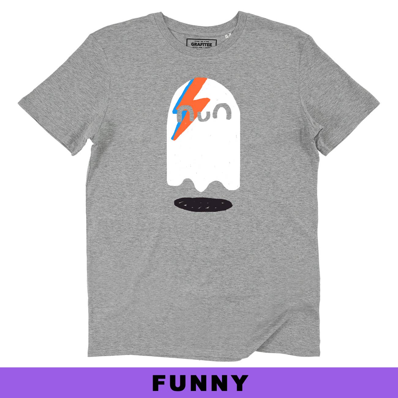 T-shirt Boowie con stampa fantasma rock