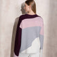 Maglione in maglia color block