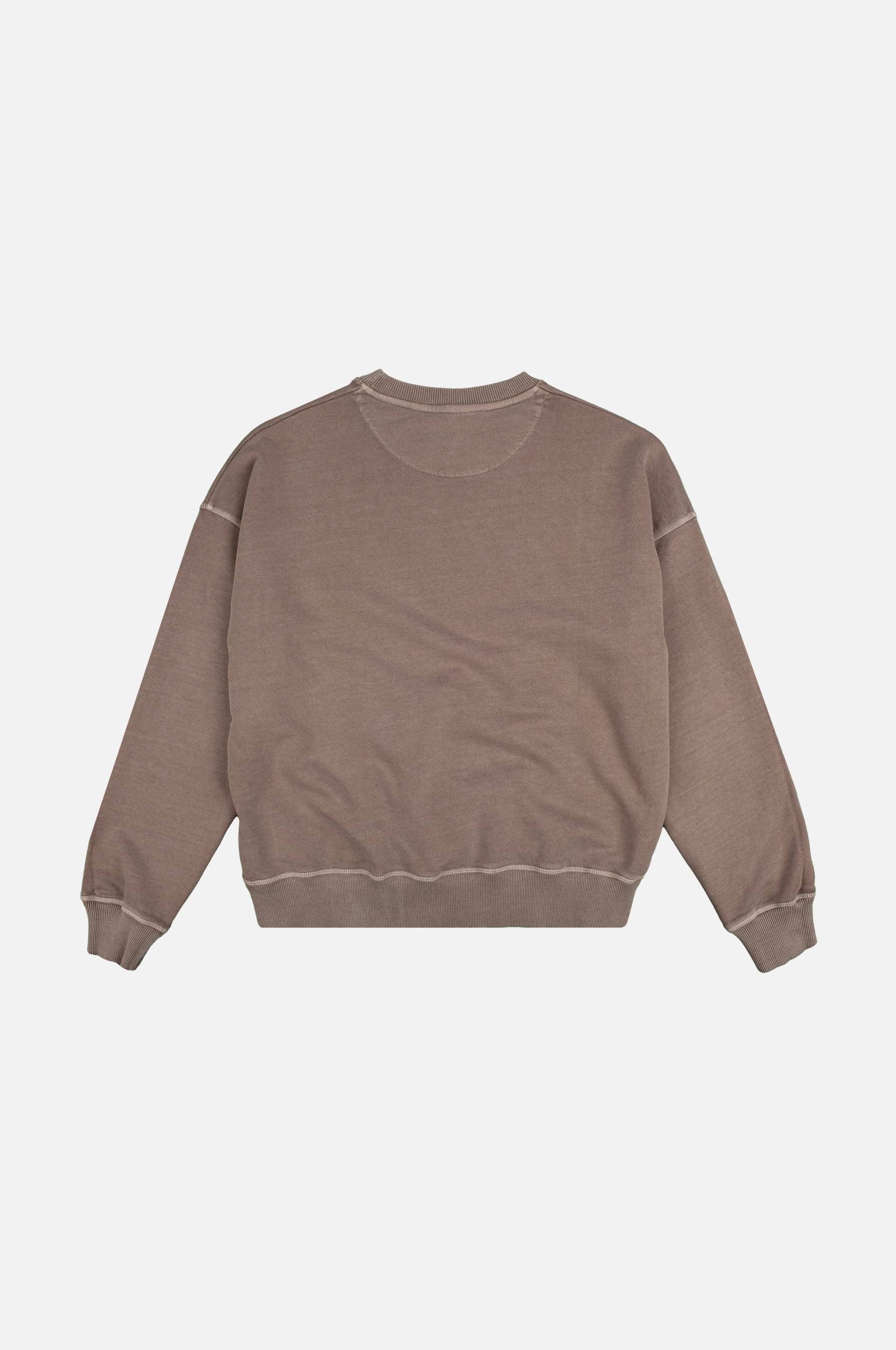 Felpa Oversize Pesante Donna Pigmentata Brindle