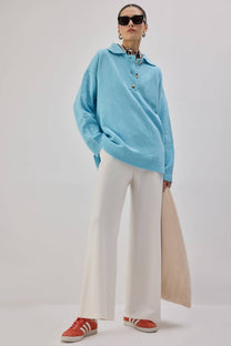 Pantaloni Scuba a Vita Elasticizzata