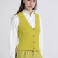 Gilet in maglia con bottoni in legno