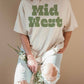 T-shirt oversize grafica “Mid West” in cotone