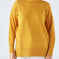 Maglione dolcevita con righe laterali