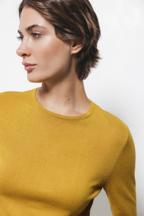 Maglione in maglia rasata girocollo