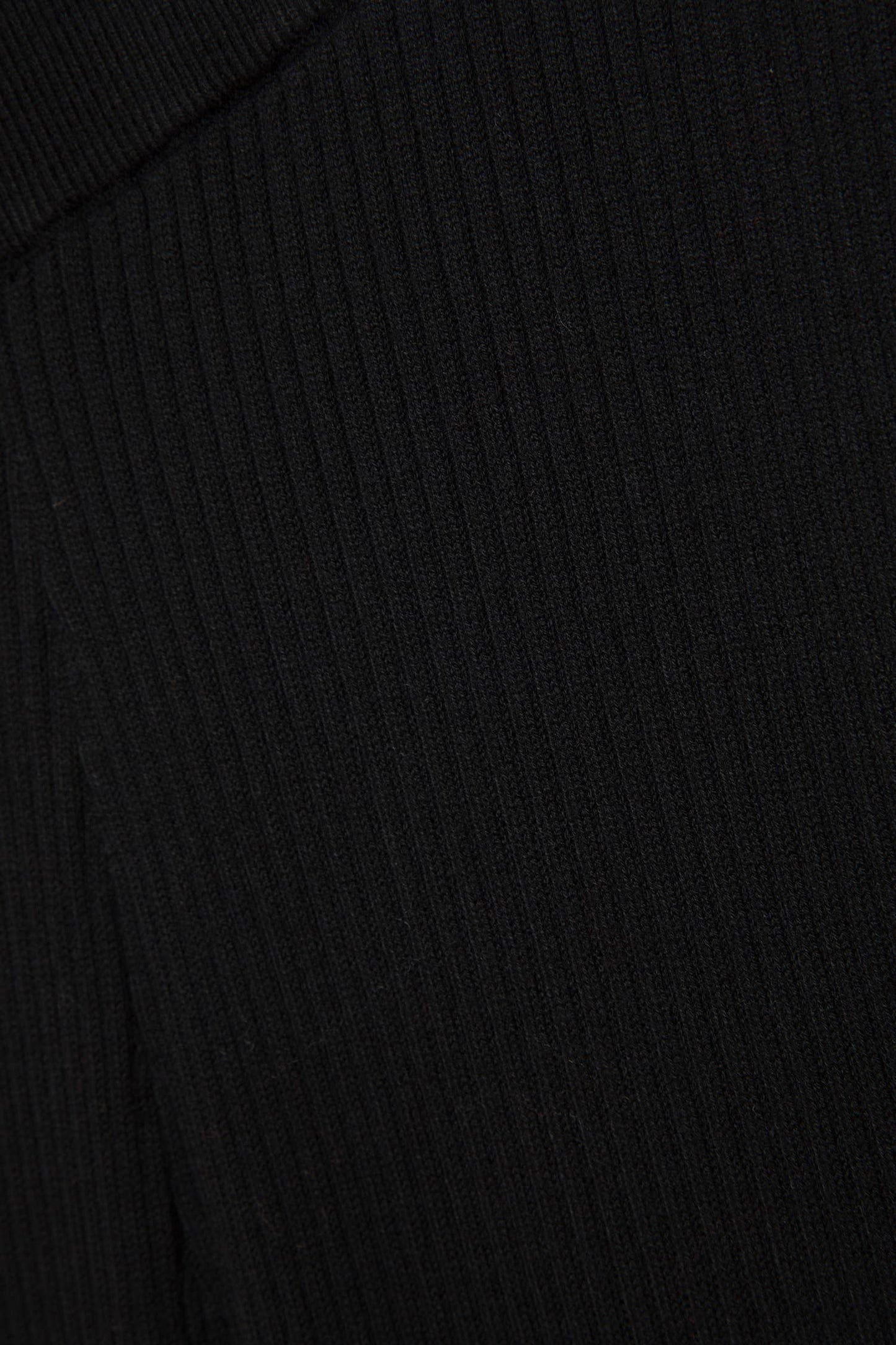 Pantaloni in maglia a coste a gamba dritta