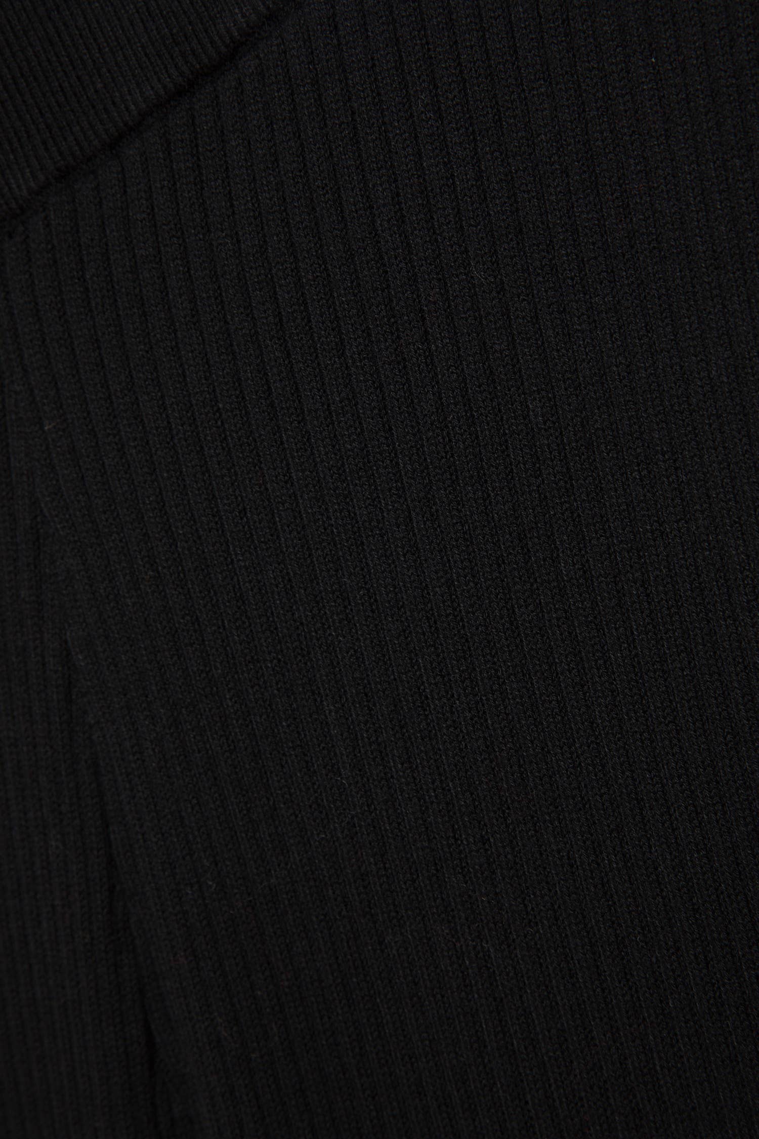 Pantaloni in maglia a coste a gamba dritta