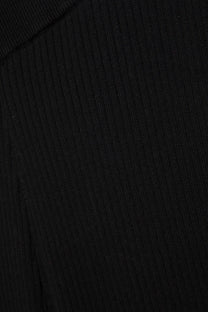 Pantaloni in maglia a coste a gamba dritta