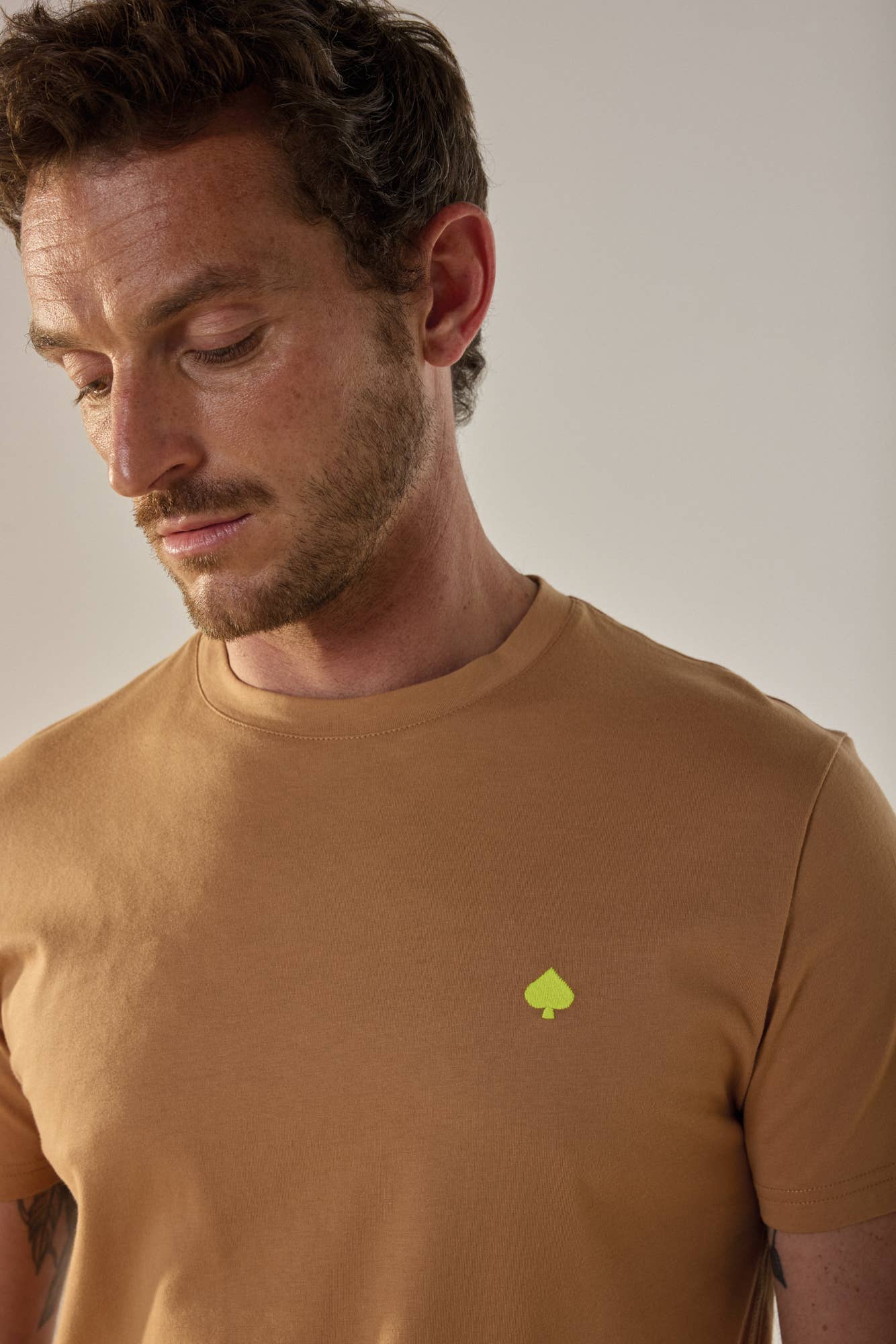 T-shirt Beau Pic in cotone biologico color rame