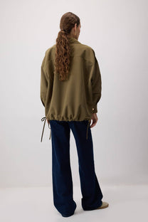 Giacca oversize con coulisse