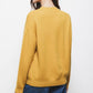 Maglione in maglia con girocollo a costine