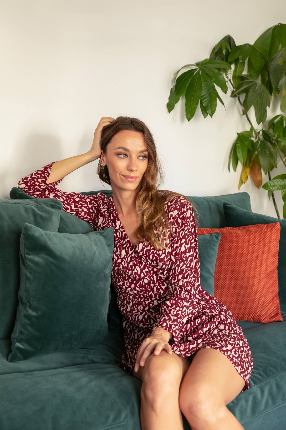 Abito corto Danielle con stampa Ilana