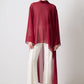 Tunica in chiffon con dettagli in velluto
