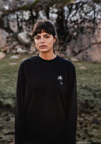 T-shirt uomo a maniche lunghe Garden in cotone biologico
