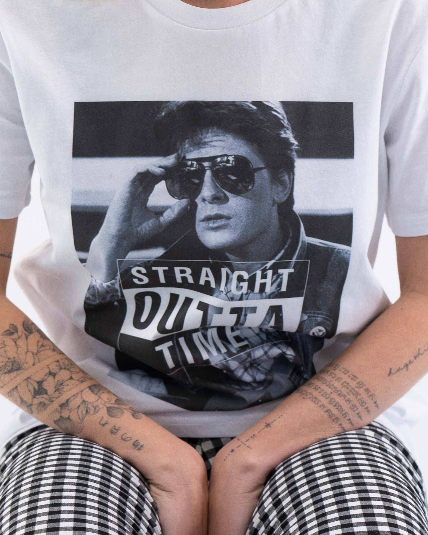 T-shirt unisex Straight Outta Time in cotone biologico