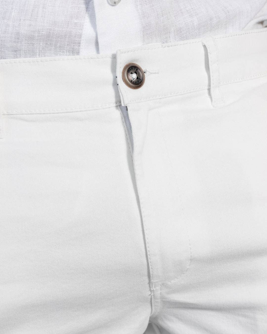 Pantaloncini elasticizzati color avorio