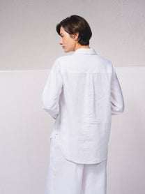 Camicia in lino a maniche lunghe