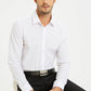Camicia bianca slim fit con colletto francese