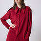 Camicia in velluto a coste con spalline