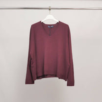 Maglione morbido e fluido con scollo a V