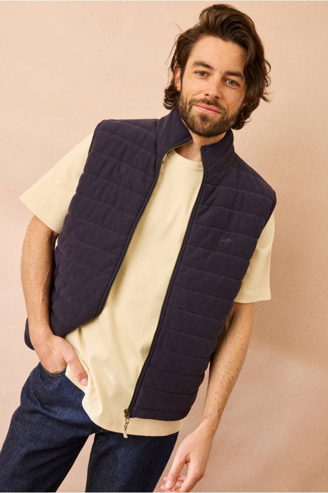 Gilet imbottito Ami Marine in pile di cotone