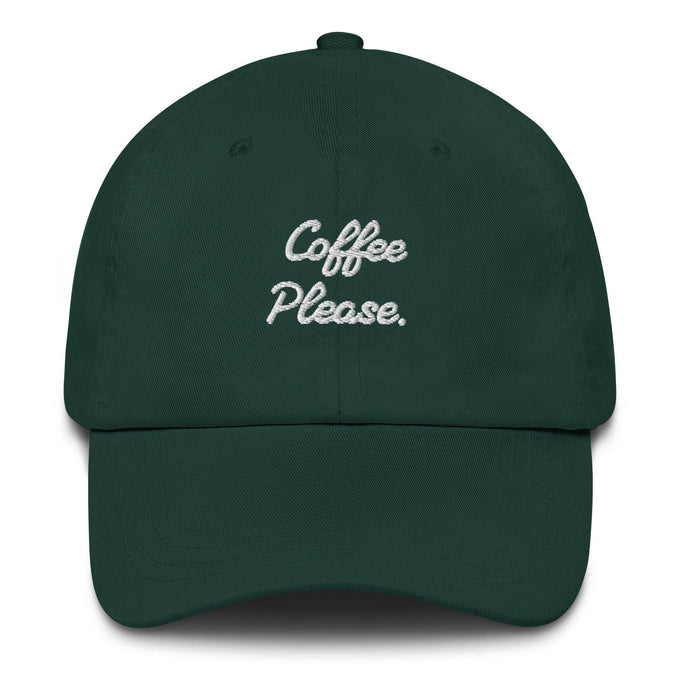 Cappellino da baseball ricamato “Coffee Please”