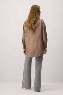 Camicia oversize con ricami