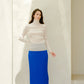 Dolcevita a coste in lana merino extra fine