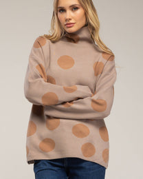 Maglione girocollo a righe metallizzate blu navy