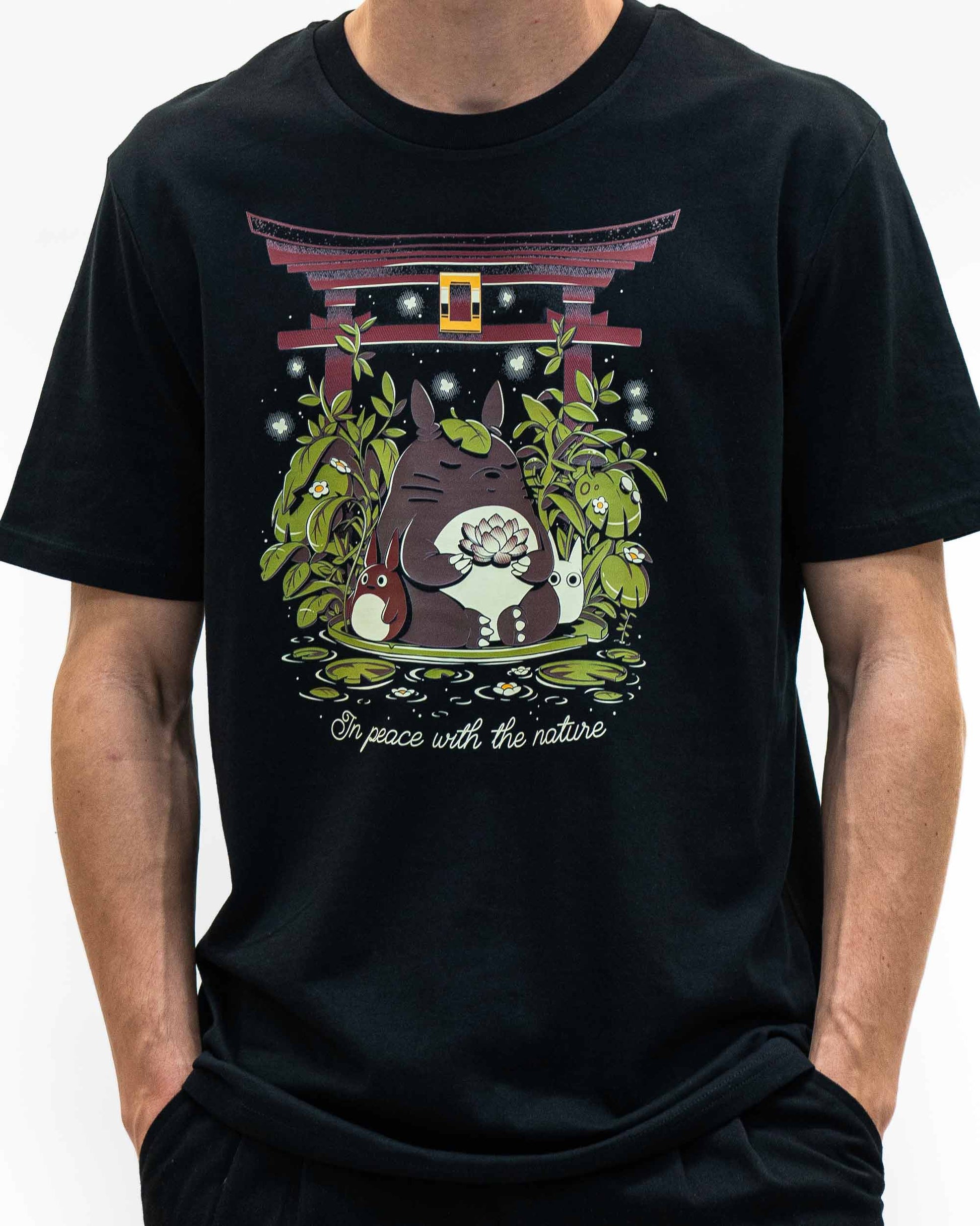 T-shirt anime Totoro in cotone biologico
